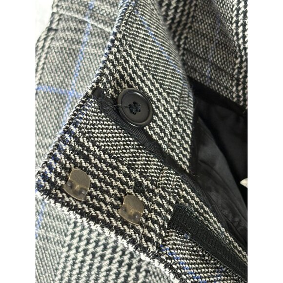 Rare Old Money Luxury AKRIS Punto 100% Wool Plaid Trousers, Women's Size 8 - Picture 7 of 10
